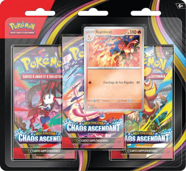 Mega Evolution—Chaos Rising (ME04) 3-Pack Blister – Frans