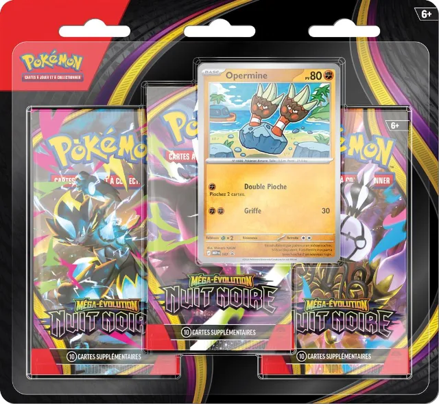 Mega Evolution—Pitch Black (ME05) 3-Pack Blister – Frans