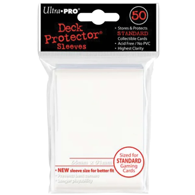 Ultra PRO – 50 sleeves PRO-Gloss Standard Deck Protector blanches