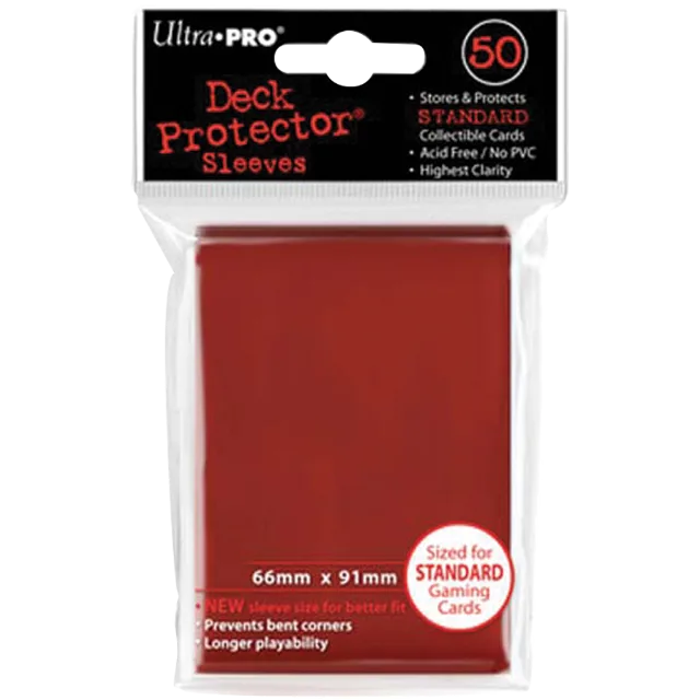 Ultra PRO – 50 sleeves PRO-Gloss Standard Deck Protector rouges