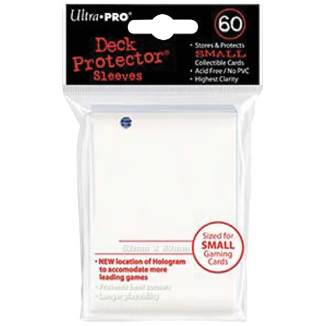 Ultra PRO – 60 PRO-Gloss Small Deck Protector sleeves (Japanese size), White