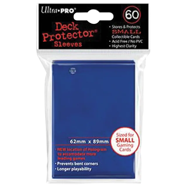 Ultra PRO – 60 sleeves PRO-Gloss Small Deck Protector (format japonais) bleues