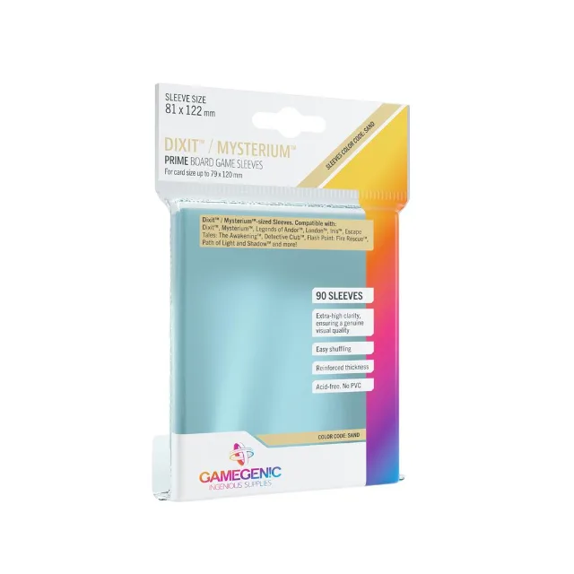 Gamegenic – 90 Prime Hüllen 81 × 122 mm Dixit (Farbcode Sand)