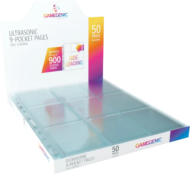 Gamegenic – 50 pages 9 pochettes Ultrasonic à chargement latéral