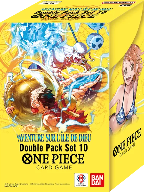 One Piece Card Game – DP-10 Double Pack Set Vol.10 (OP15-EB04) – présentoir de 8 – Français