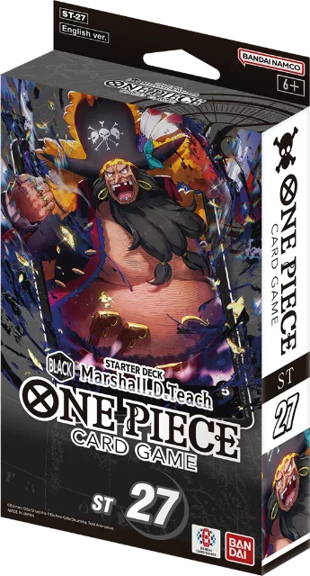 One Piece Card Game – Starter Deck -BLACK Marshall.D.Teach- (ST-27) – 6 decks – English