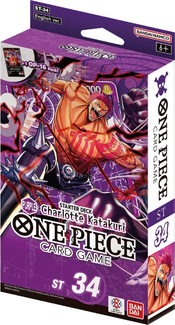 One Piece Card Game – Starter Deck -PURPLE Charlotte Katakuri- (ST-34) – 6 decks – English