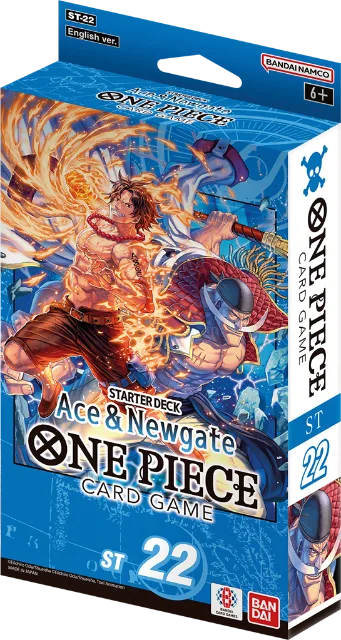 One Piece Card Game – Starter Deck -Ace & Newgate- (ST-22) – lot de 6 – Anglais