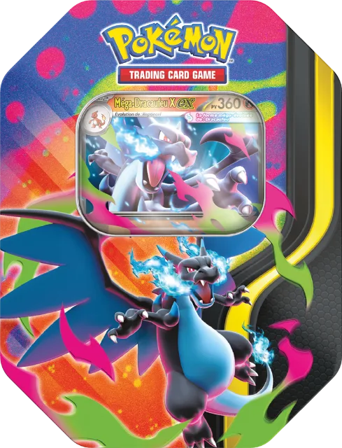 Tin-Box Mega-Glurak – Mega-Glurak X-ex oder Y-ex – Französisch