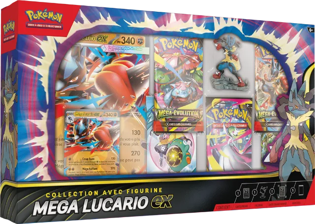 Figuren-Kollektion Mega-Lucario-ex – Französisch