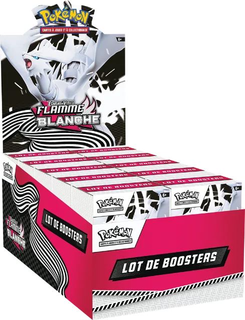 Lot de boosters Écarlate et Violet – Flamme Blanche (EV10.5) – 6 boosters – Français