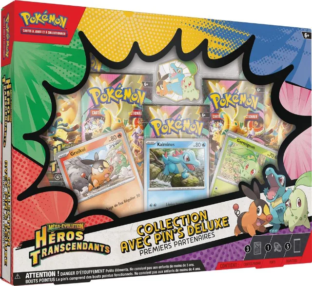 Deluxe-Pin-Kollektion Starter-Pokémon Erhabene Helden – Französisch