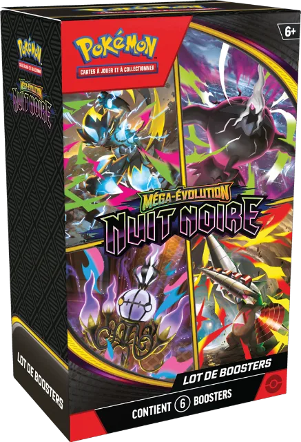 Boosterbundle Mega-Entwicklung – Dunkelnacht – 6 Booster – Französisch