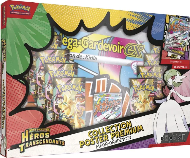 Ascended Heroes Premium Poster Collection – Mega Lucario or Mega Gardevoir – French