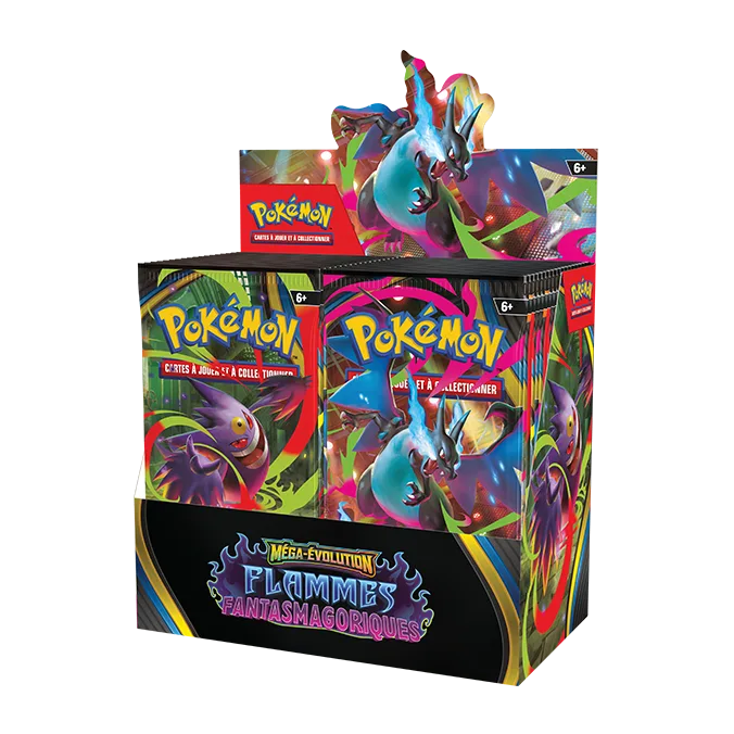 Display Méga-Évolution – Flammes Fantasmagoriques (ME02) – 36 boosters – Français
